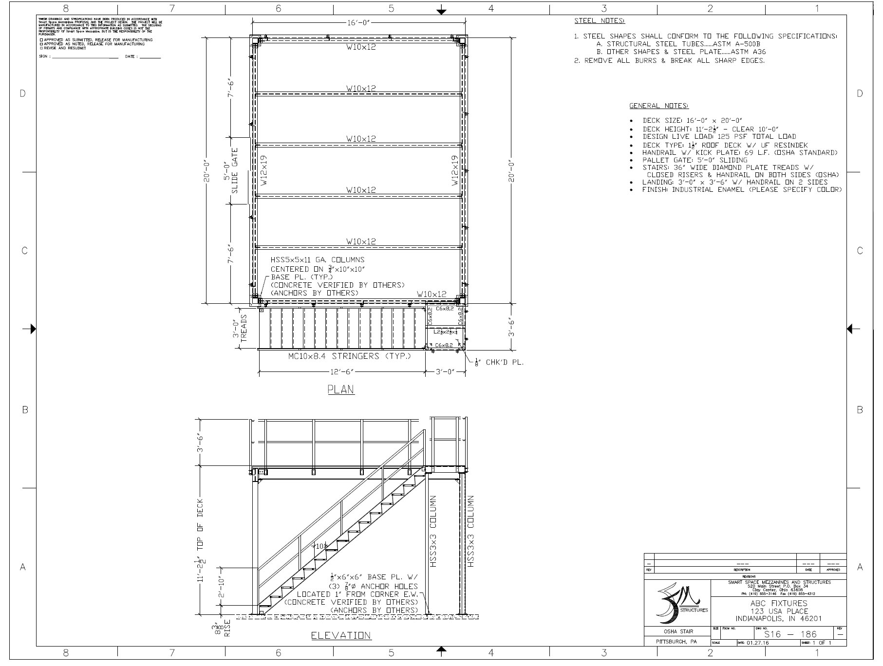 Mezzanine with OSHA Stair Smart Space Mezzanines & Staircases