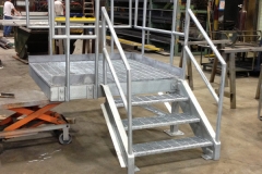 Galvanized-dock-stair
