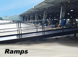 Steel Ramps at Distribution Facility